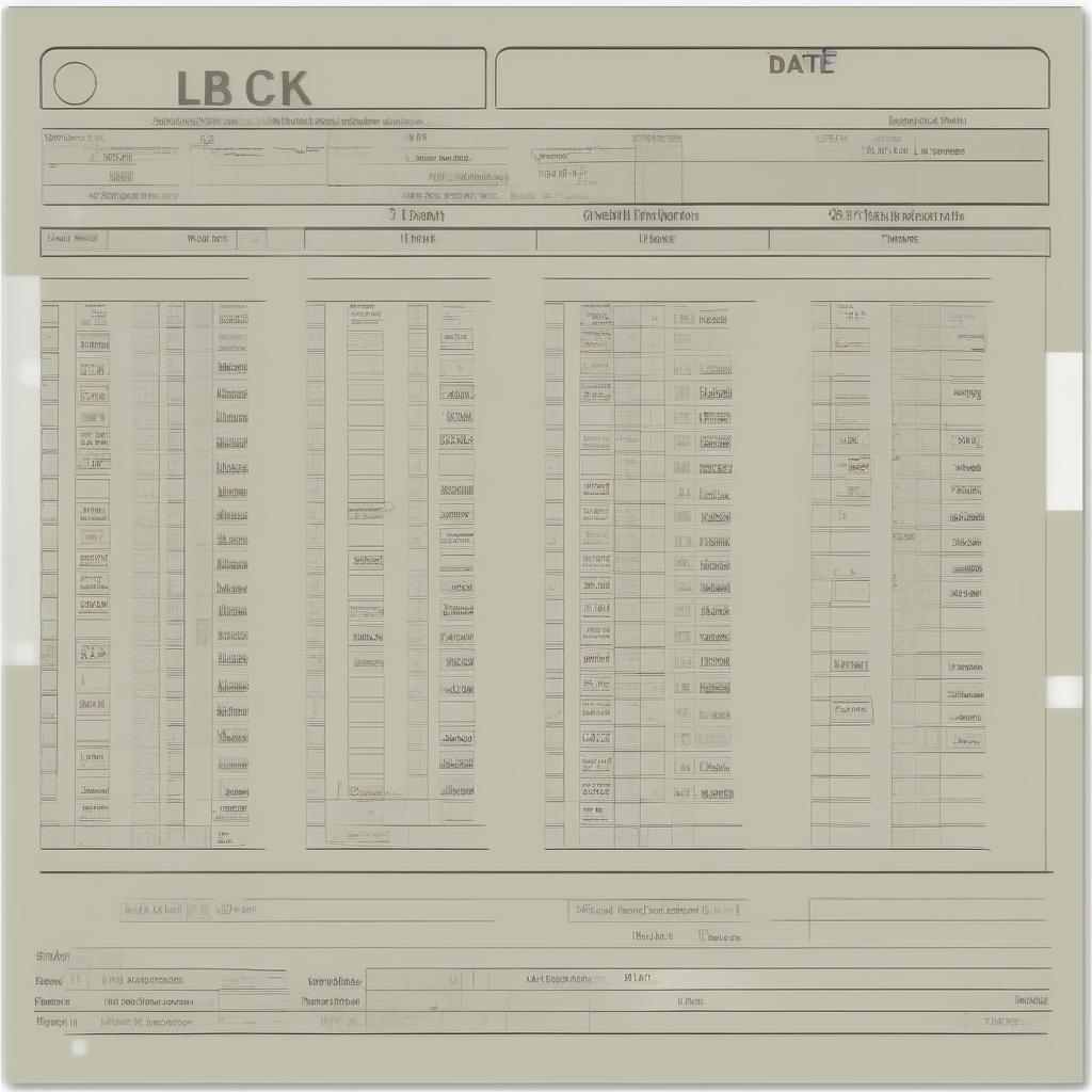 Basic English Time Clock Sheet