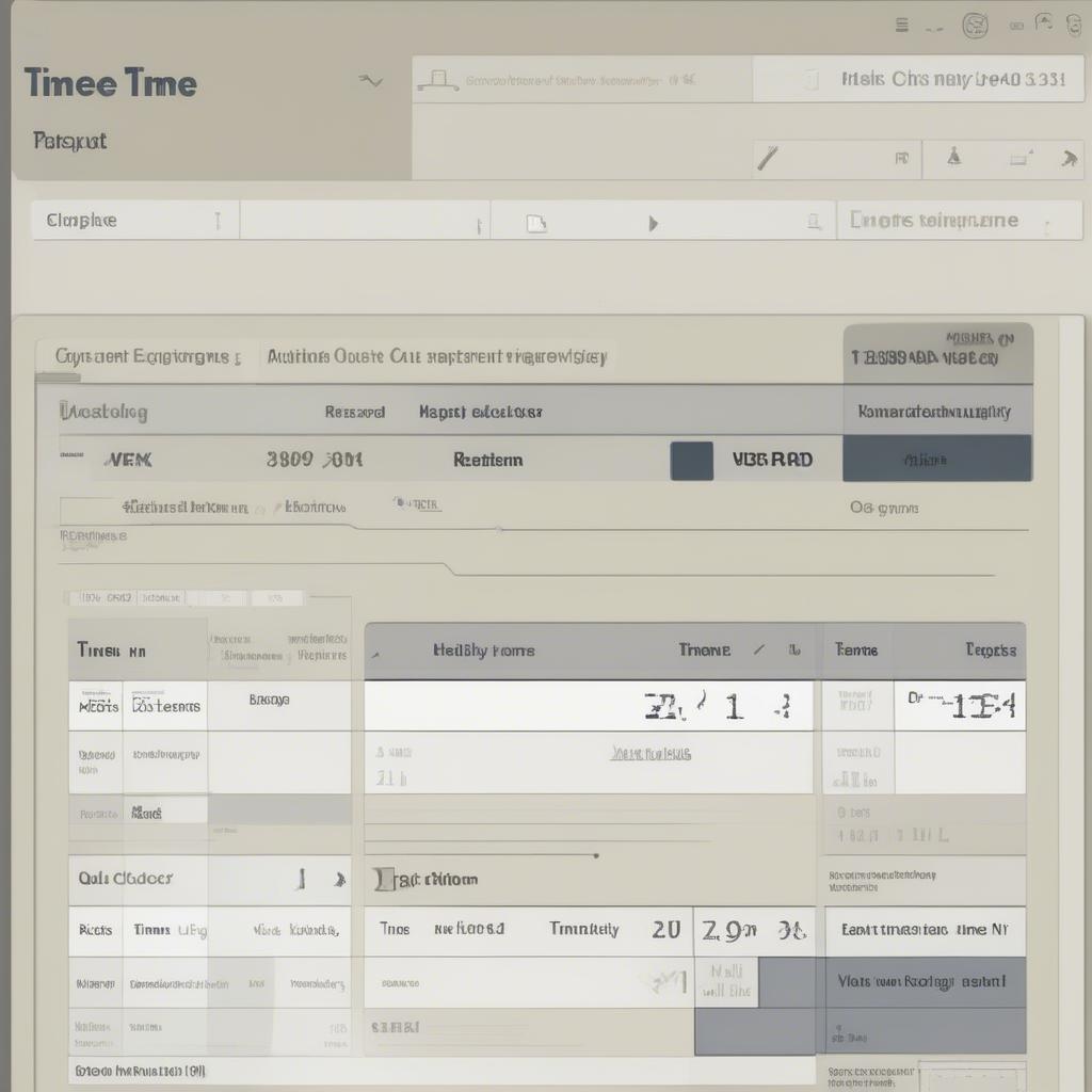 Modern English Time Clock Interface