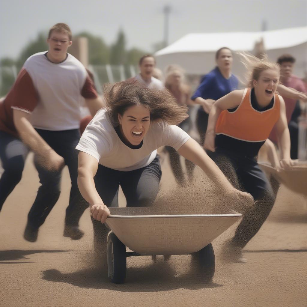 Creative Variations of Wheelbarrow Races: Relay and Obstacle Courses