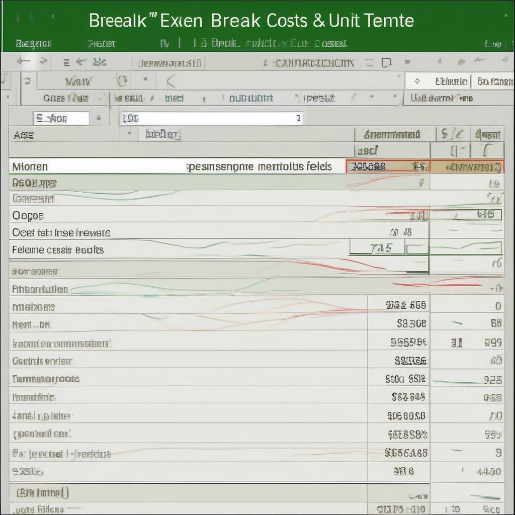 Cách Sử Dụng Mẫu Excel Tính Điểm Hòa Vốn