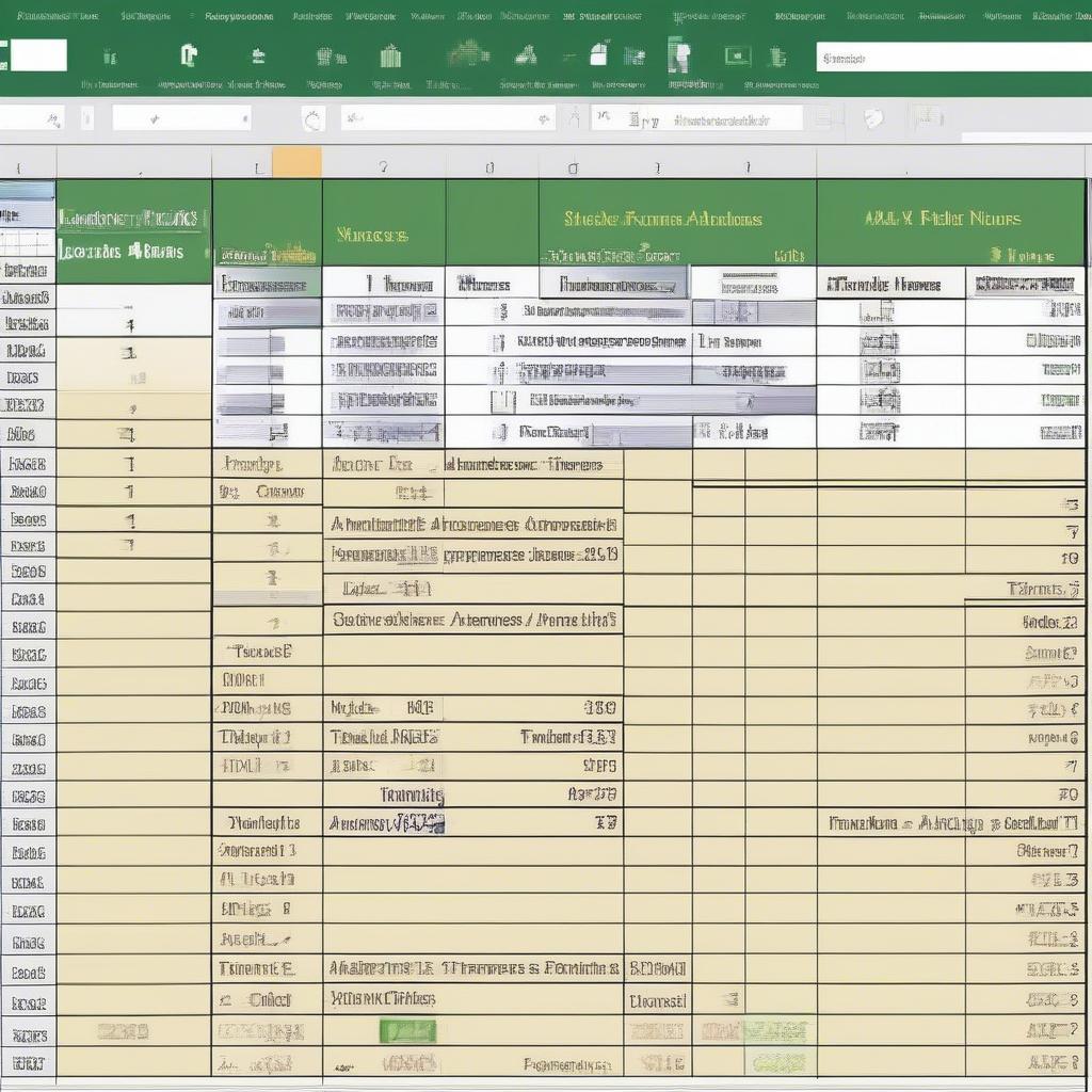 Chấm công nhân viên bằng Excel