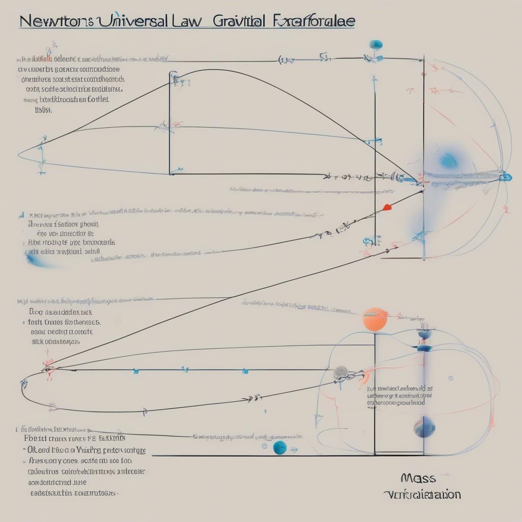 Công thức lực hấp dẫn của Newton