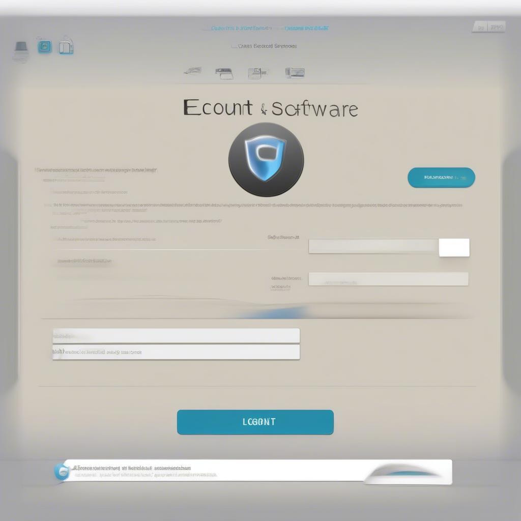 Giao diện đăng nhập Ecount