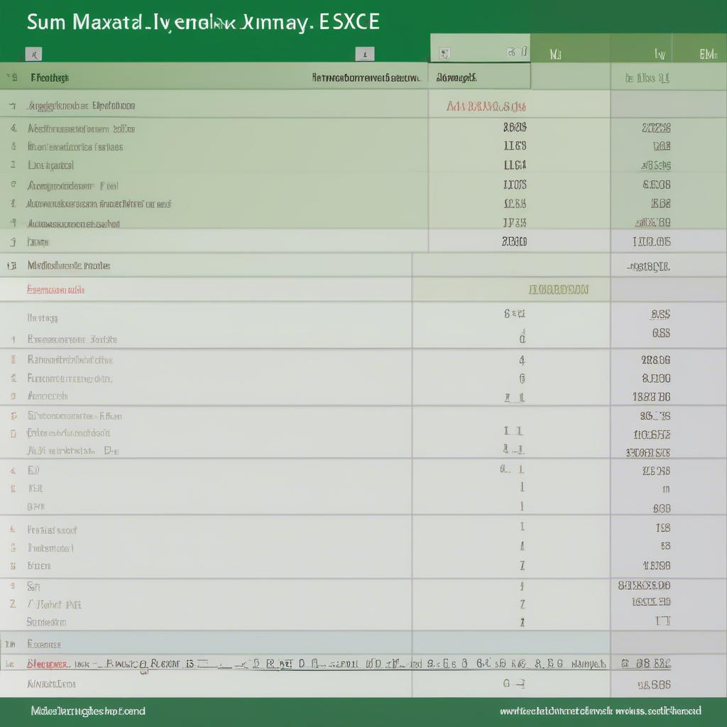 Hàm Excel Toán Học