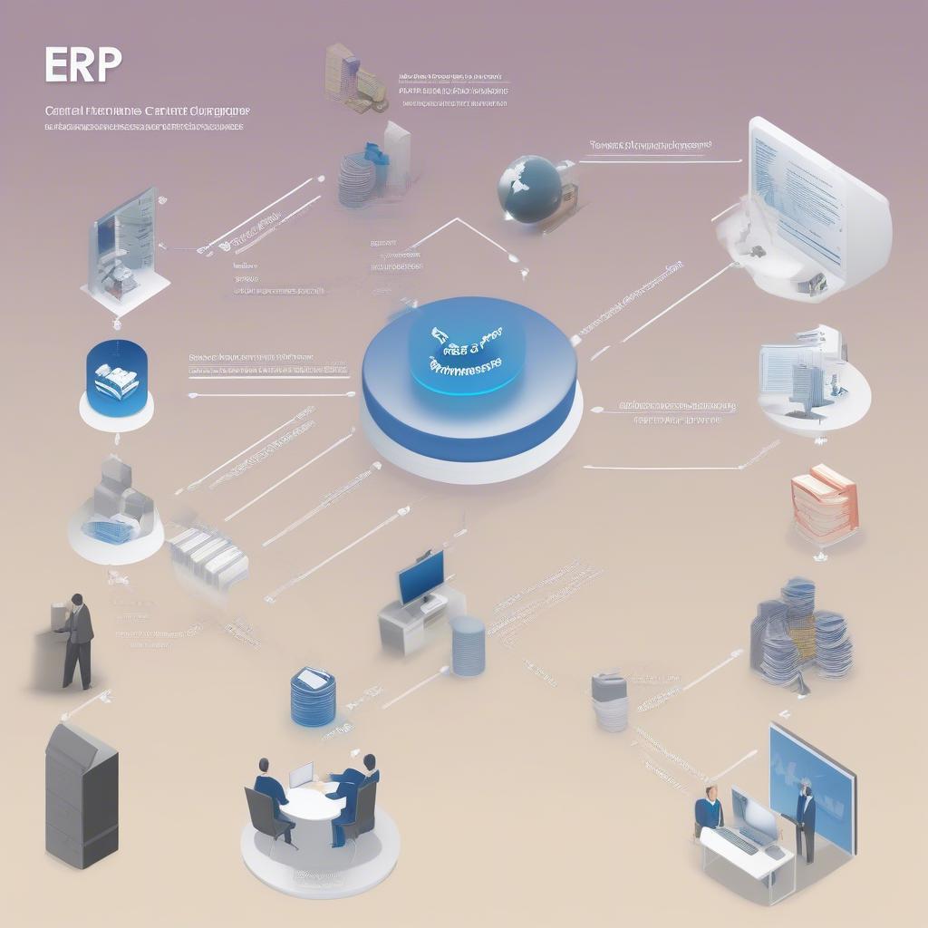 Hệ thống ERP tích hợp các phòng ban