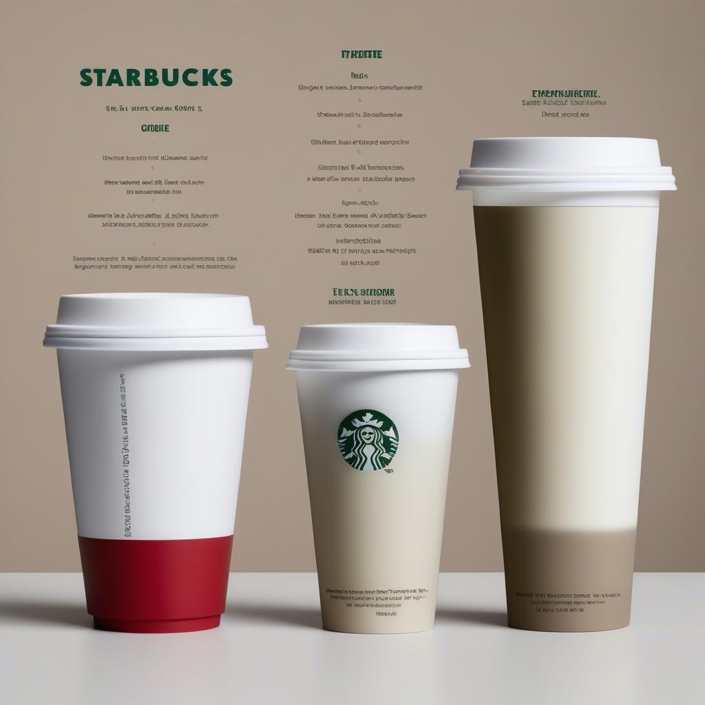 Starbucks Cup Sizes