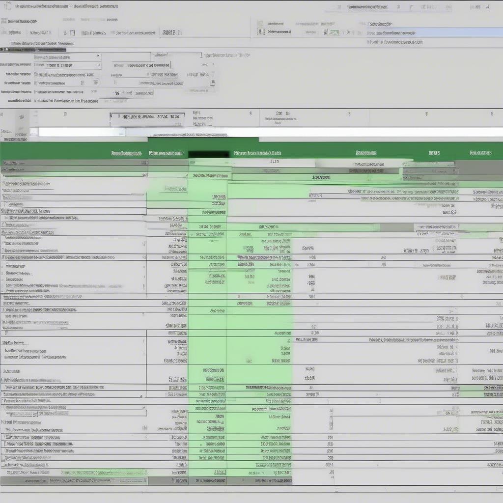 Ví dụ Lập Báo Cáo Tài Chính trên Excel