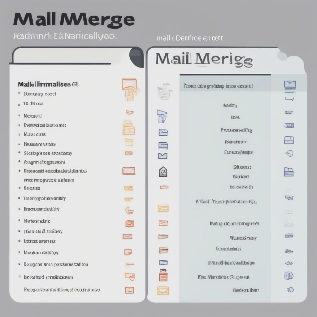 So sánh Mail Merge và gửi email thủ công