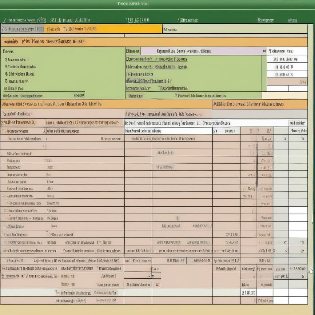 Mẫu bảng chấm công theo ca trên Excel