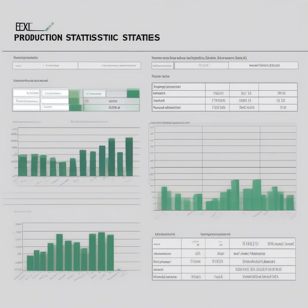 Mẫu file Excel thống kê sản xuất