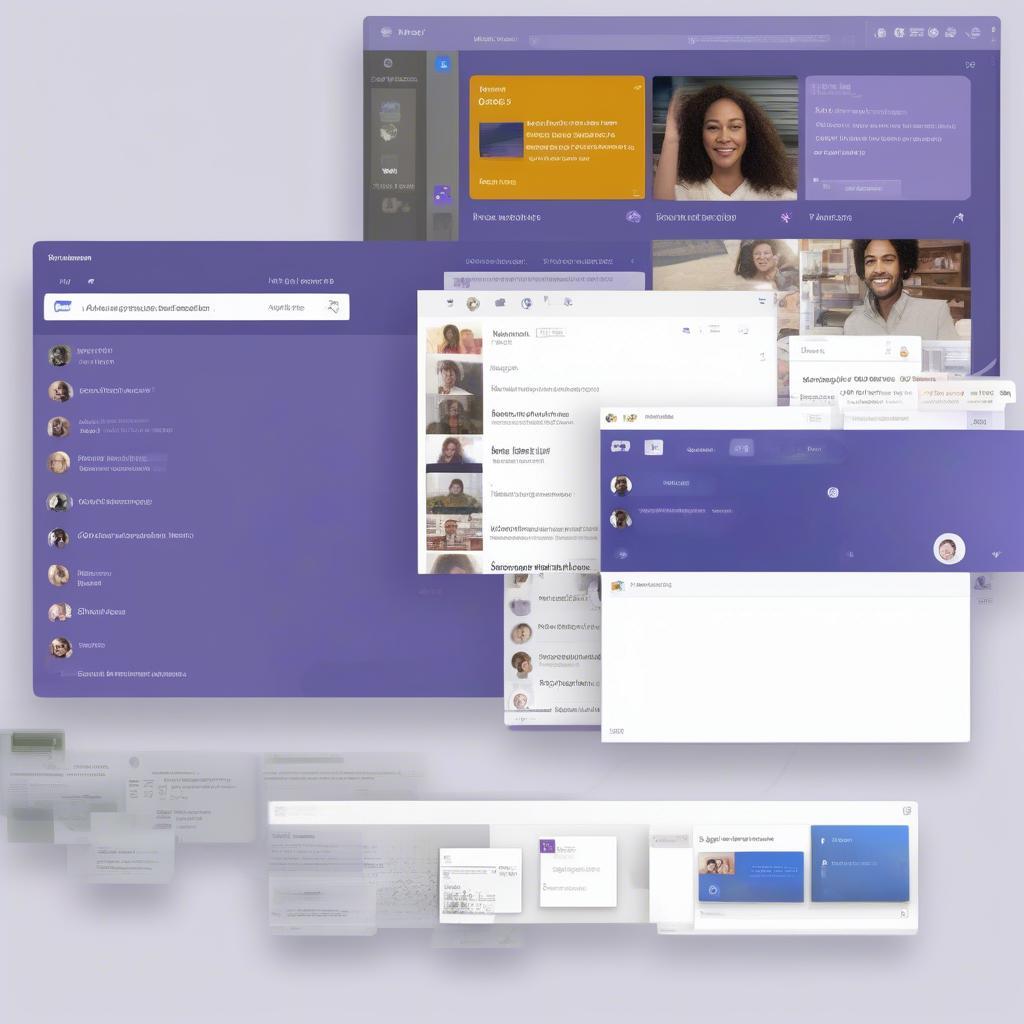 Giao diện Microsoft Teams