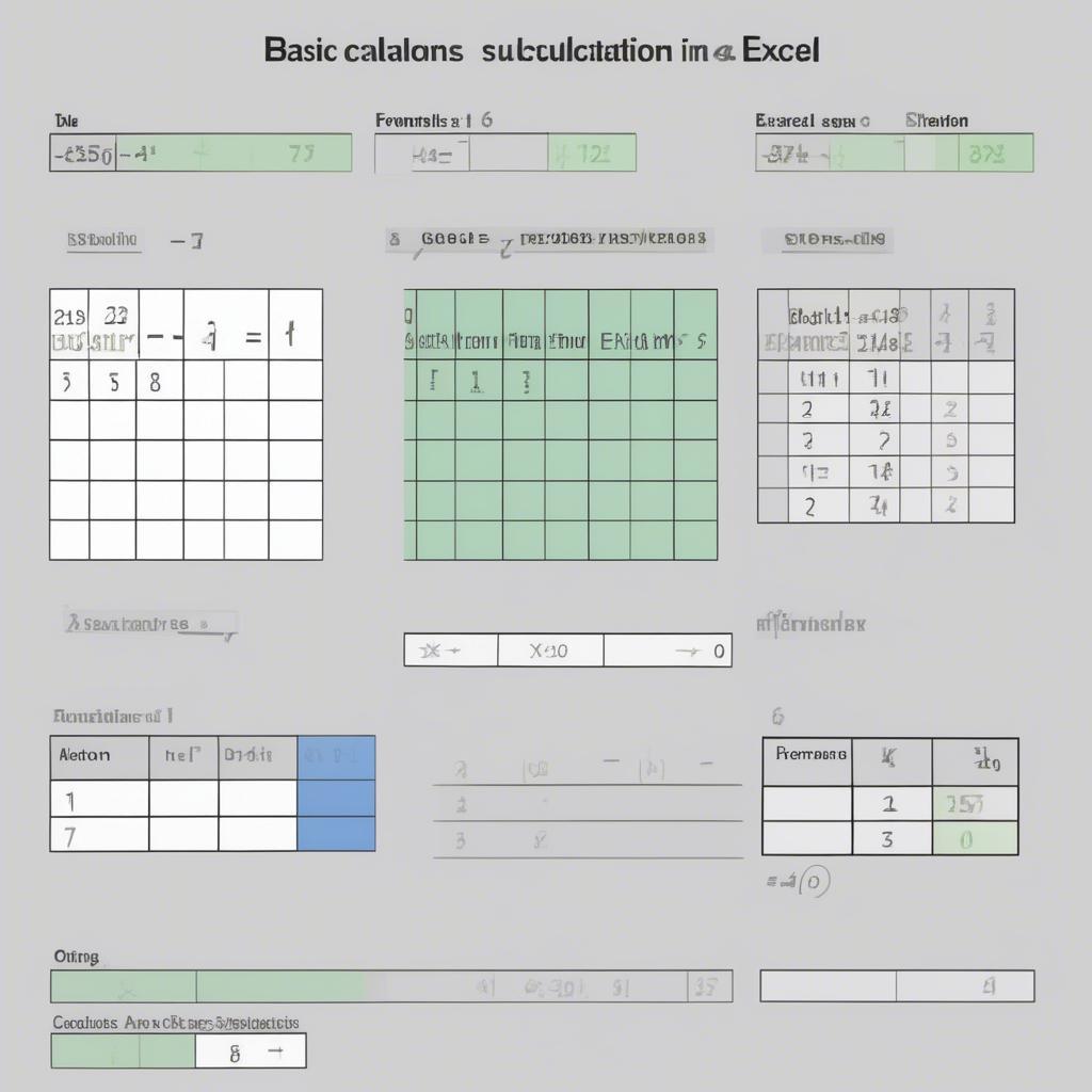 Phép tính cơ bản trong Excel