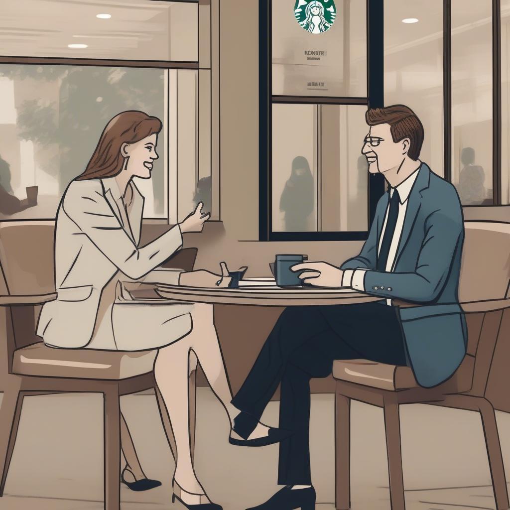 Ứng viên tham gia phỏng vấn tại Starbucks