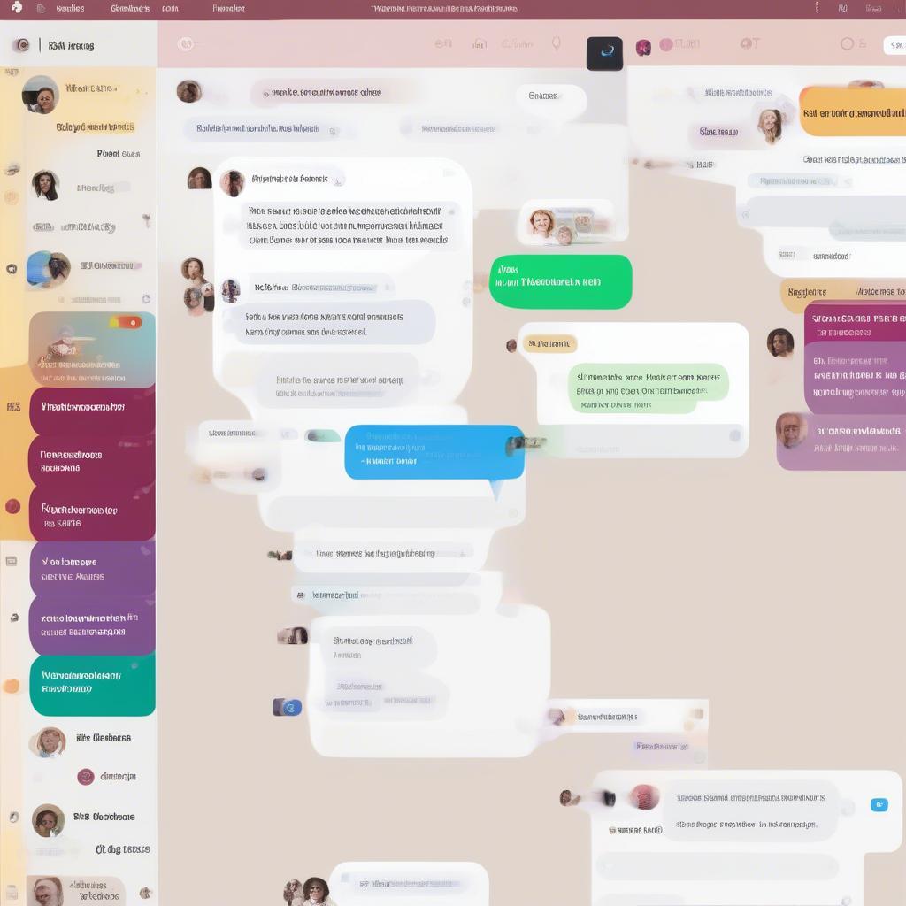 Giao diện chat của Slack