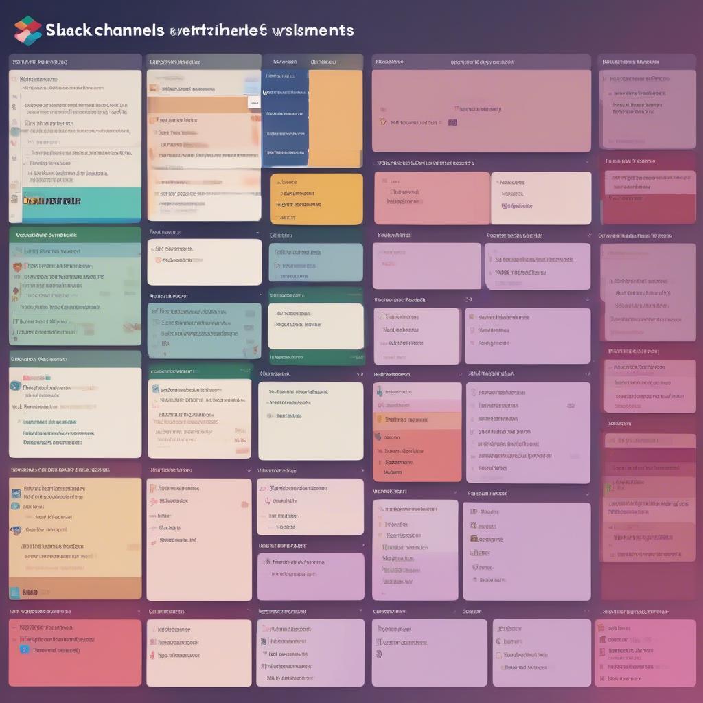 Các kênh riêng biệt trên Slack