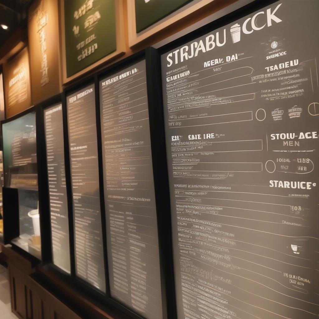 Menu Starbucks Đà Nẵng