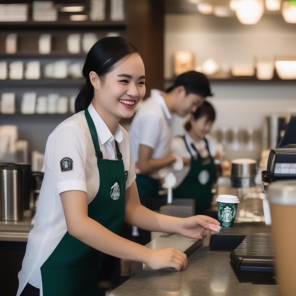 Starbucks Thanh Hóa Nhân Viên Phục Vụ