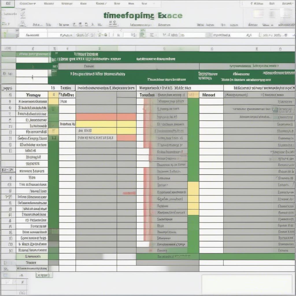 Tạo Bảng Chấm Công Excel Đơn Giản