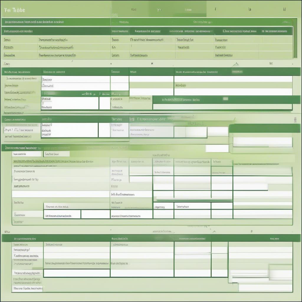 Tạo Bảng Đơn Giản Trên Excel