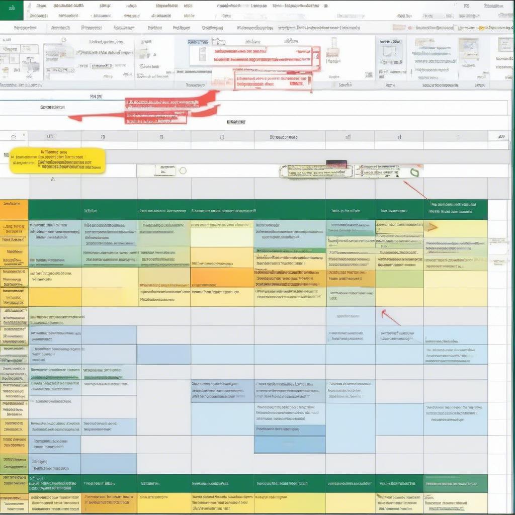 Tạo file excel lịch làm việc