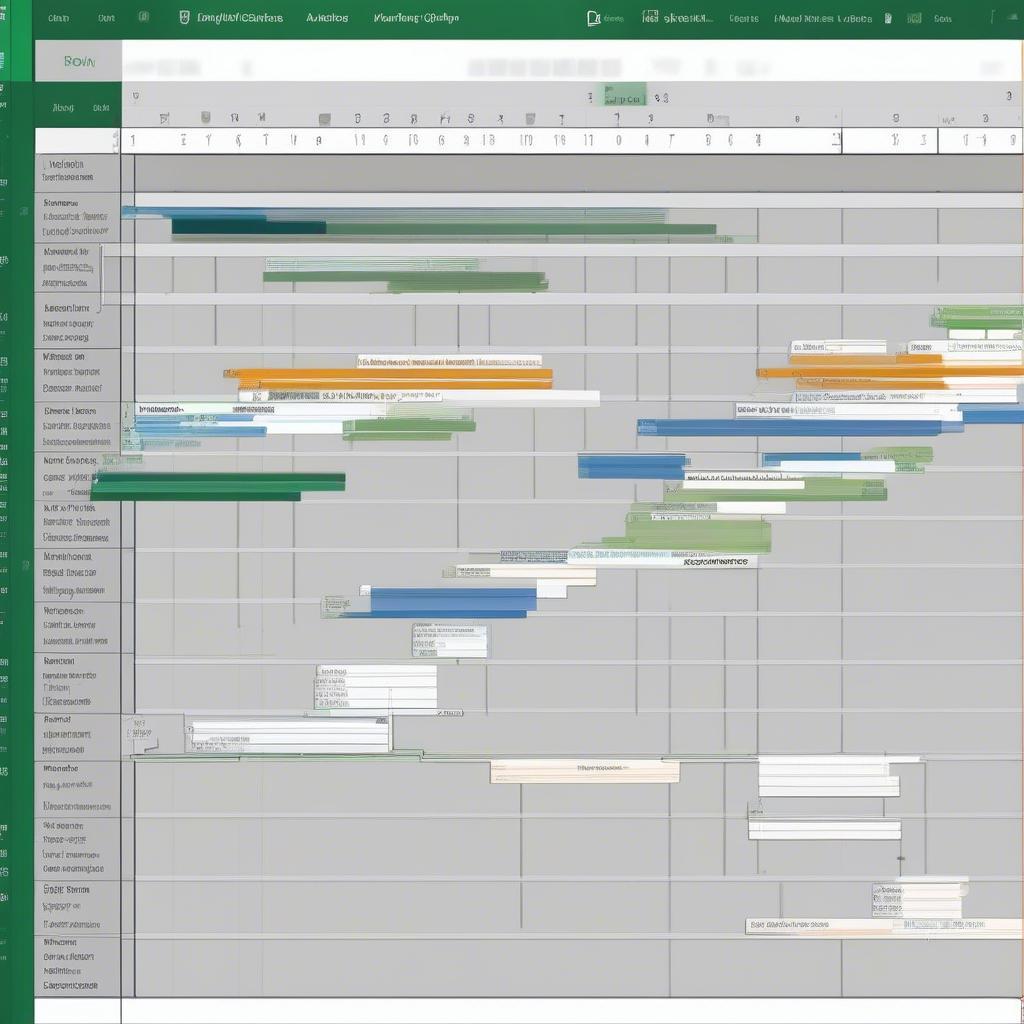 Cách tạo Gantt Chart cơ bản trong Excel