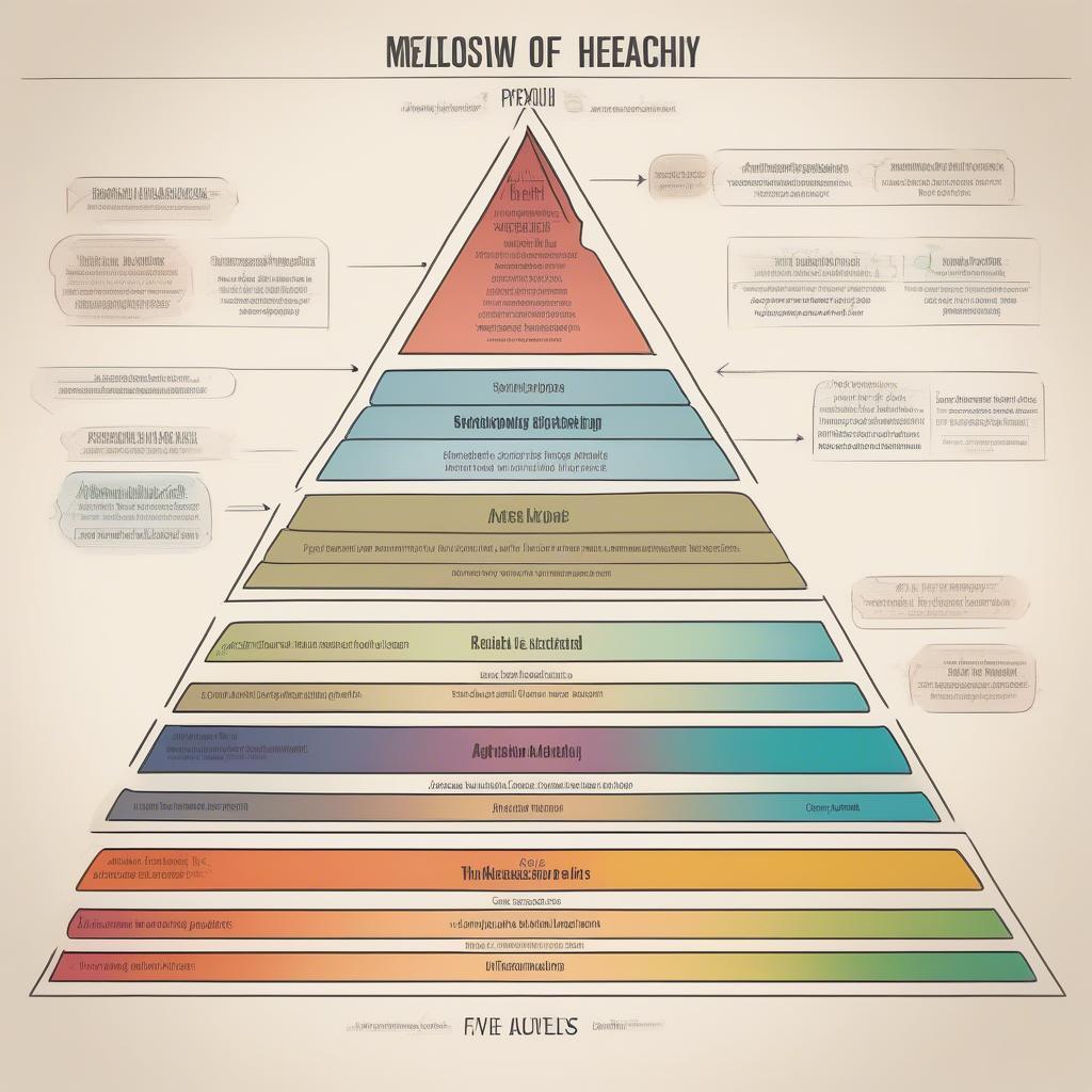 Tháp nhu cầu Maslow truyền thống với 5 cấp độ nhu cầu cơ bản.