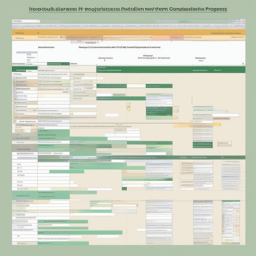 Theo dõi tiến độ dự án với Excel