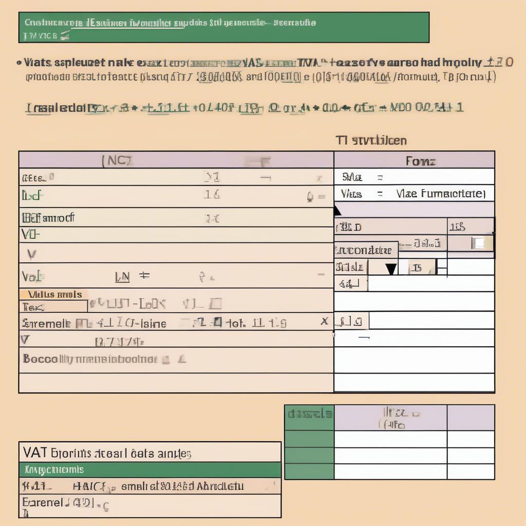 Tính thuế GTGT trong Excel