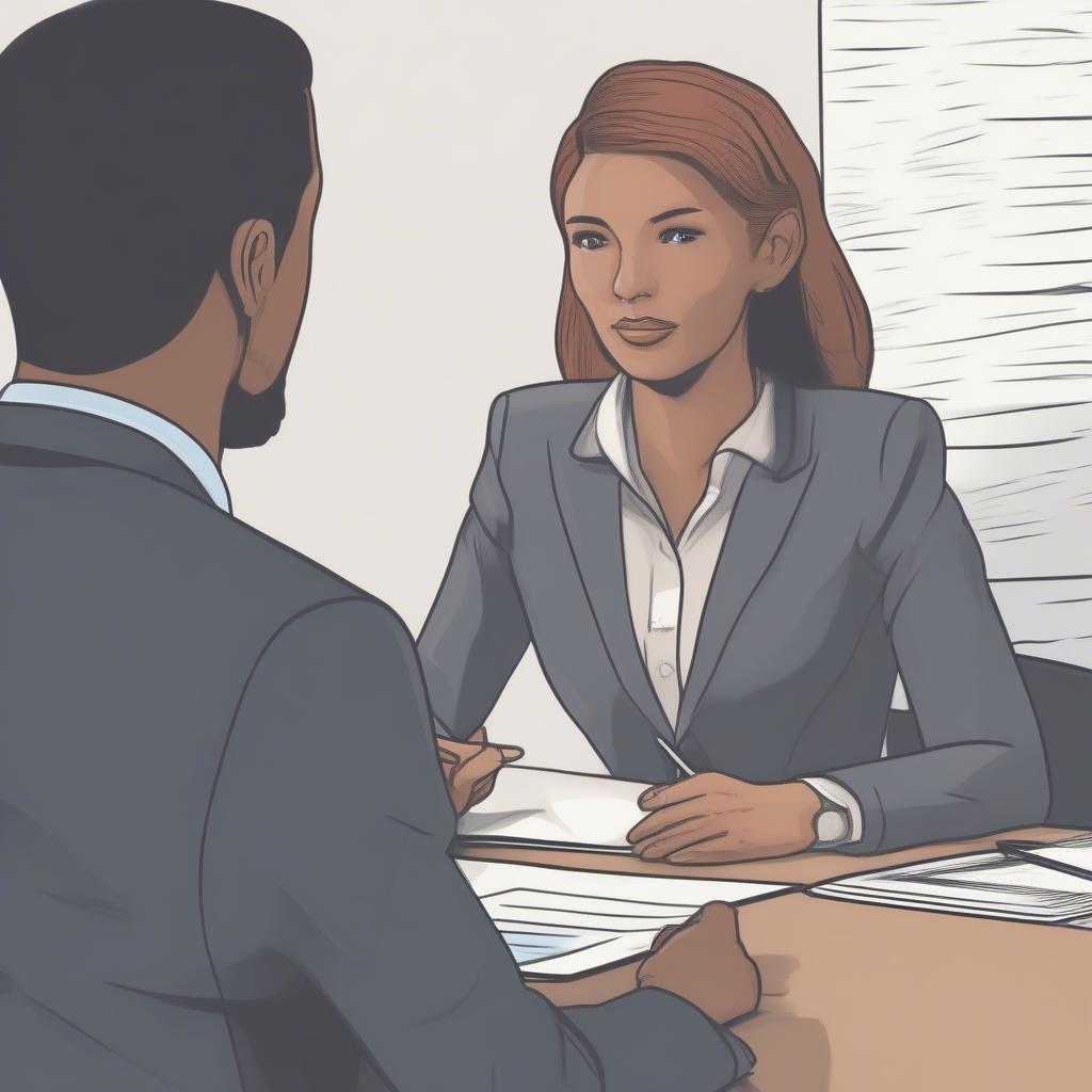 Confidently answering questions in an English job interview