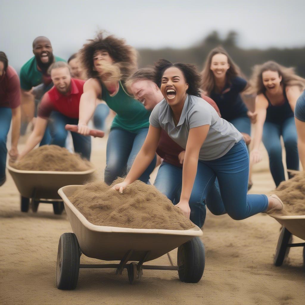 Team Building with Wheelbarrow Race: Enhancing Communication and Teamwork