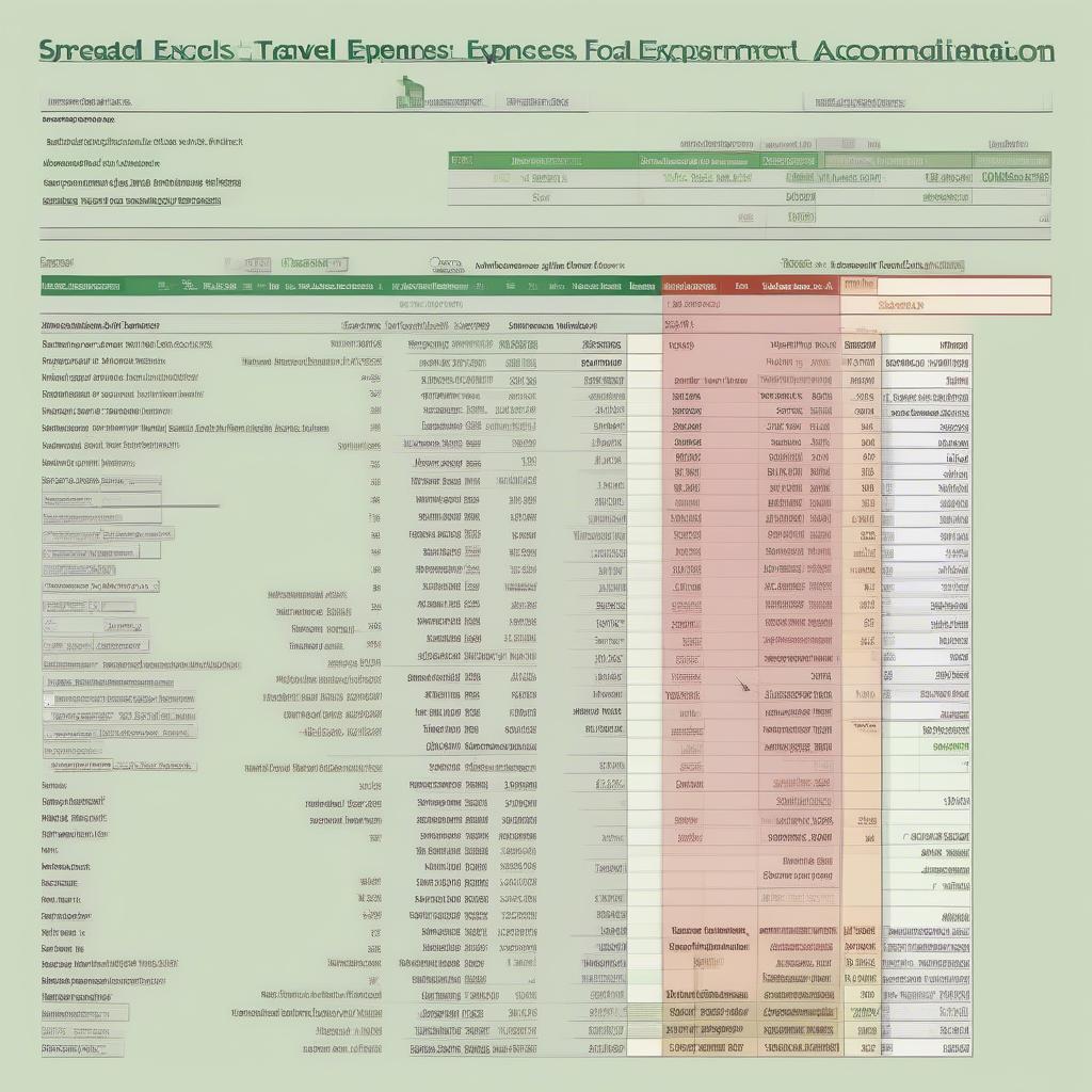 Ứng dụng Excel để quản lý chi tiêu du lịch