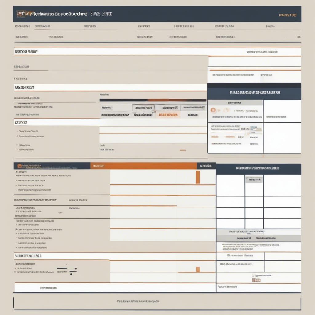 Ví dụ về Performance Scorecard